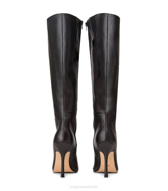 kniehohe Stiefel| de Tony Bianco Frauen Havanna-Kalbsstiefel schwarzes Venedig 4624411